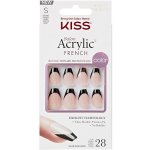 KISS Nalepovací nehty Salon Acrylic French Color Flame 28 ks – Zboží Mobilmania