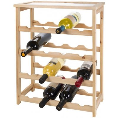 Edco Stojan na víno dřevěný 16 lahví – Zboží Dáma