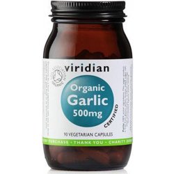 Viridian Organic Garlic 500 mg 90 kapslí