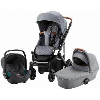 Britax Set Smile III + korba + autosedačka Baby Safe 3 i-Size 2022 Nordic Grey