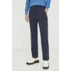 Dámské klasické kalhoty Weekend Max Mara dámské kalhoty jednoduché high waist 2415781051600 tmavo modré