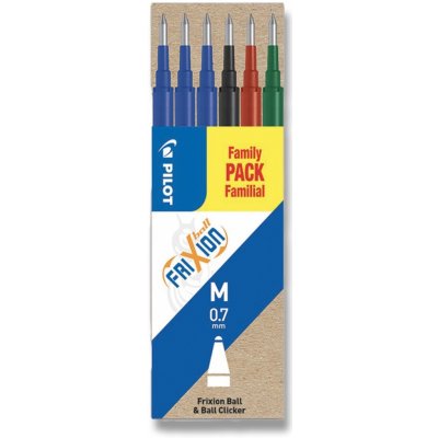 Pilot Náplň 2068 Frixion 07 různé barvy 6 ks 3 ks – Zboží Dáma