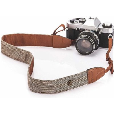 KF concept Retro vintage popruh pro fotoaparát Fuji, Canon, Sony, Pentax hnědý – Zboží Mobilmania