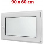 Bravo Plastové okno UNI OS1 90X60 P, bílé – Sleviste.cz
