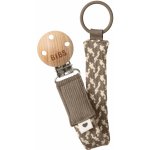 Bibs Paci Braid klip na dudlík dark oak vanilla – Zboží Dáma