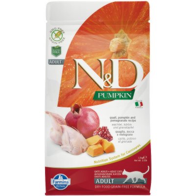 N&D Pumpkin Adult Cat Grain Free Quail & Pomegranate 5 kg – Sleviste.cz