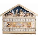Solight 1V258 LED vánoční dekorace adventní kalnedář horská chata – Zboží Dáma