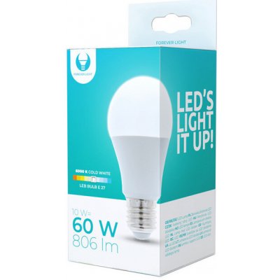FOREVER LED Žárovka E27 10W 6000K 806lm CLA60 WZ520 – Hledejceny.cz