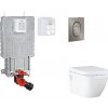 Kompletní WC sada GROHE Uniset s tlačítkem Arena Cosmopolitan S SANI15BB5109