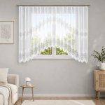 Dekorační oblouková krátká záclona na žabky VIOLETTA 160 bílá 300x160 cm MyBestHome – Hledejceny.cz