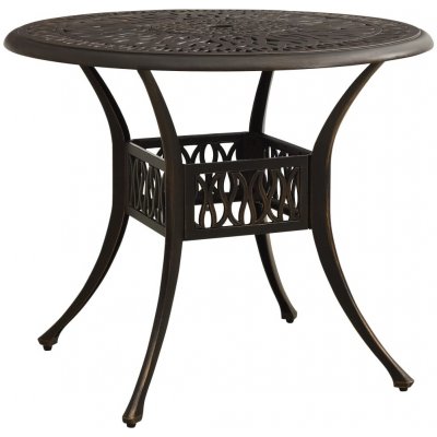 OMAXI 205884 Zahradní stůl bronzový 90 x 90 x 74 cm litý hliník – Hledejceny.cz