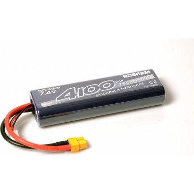 NOSRAM 50C LiPo Car Stickpack Hardcase XT60 konektor 7.4 V 4100 mAh – Sleviste.cz
