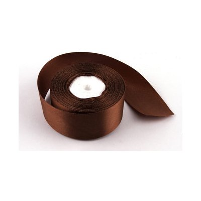 Stuha saténová 4cm x 23m HNĚDÁ – Zboží Dáma