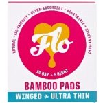 Flo Ultra tenké menstruační vložky z bio bambusu s křidélky mix 10 ks denních a 5 ks nočních – Hledejceny.cz