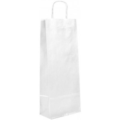 Paper Design Papírová taška - přírodní - bílá - na láhev - 154081 – Zboží Mobilmania
