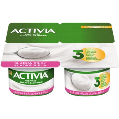 Danone Activia Sladká bílá 4 x 120 g – Zboží Mobilmania