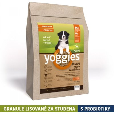 Yoggies MINI Active Kachní maso a zvěřina 15 kg – Sleviste.cz