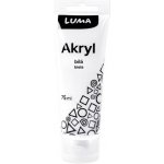 Luma Barvy akrylové 75ml bílá – Zboží Mobilmania