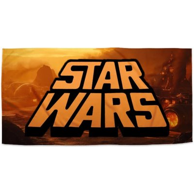 Sablio Ručník s potiskem Star Wars Lávová planeta 70 x 140 cm – Sleviste.cz