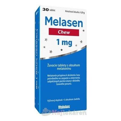 Vitabalans Melasen Chew 1 mg 30 žvýkacích tablet – Hledejceny.cz