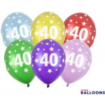PartyDeco Balónek s číslem 40 narozeninový – Sleviste.cz