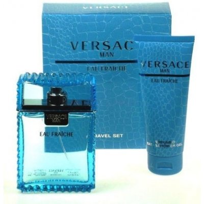 Versace Eau Fraiche Man EDT 100 ml + sprchový gel 100 ml dárková sada – Zboží Mobilmania