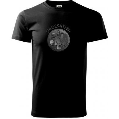 Padesátník Československý triko černá – Zboží Dáma