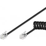 PremiumCord tk4rs-04b telefonní sluchátkový RJ-10 kroucený 4 žíly, 4m, černý – Zboží Mobilmania