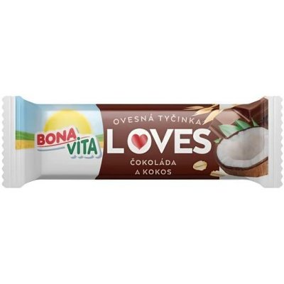 Bonavita Ovesná Tyčinka Loves čokoláda a kokos 40g – Sleviste.cz