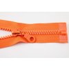 Zip Dělitelný kostěný zip - délka (30 - 95 cm) - různé barvy 40 cm Oranžová