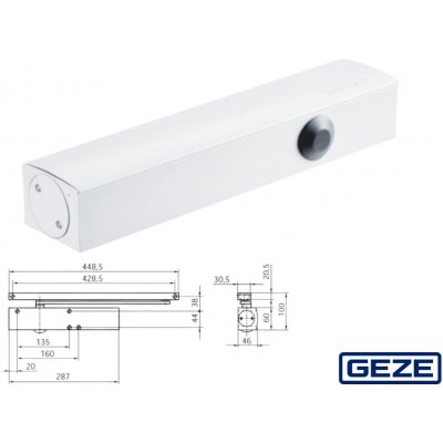 Geze TS 5000 L 023923 RAL 9016 bílá – Hledejceny.cz