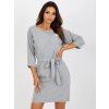 Dámské šaty Elegantní mini šaty s páskem LK-SK-507724-2.01P grey