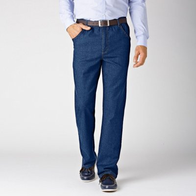 Blancheporte Extra pohodlné džíny s pružným pasem tmavě modrá – Zboží Mobilmania