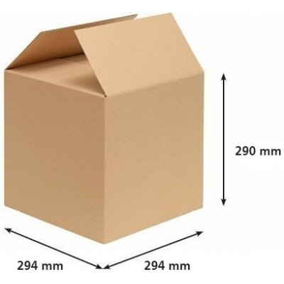 Obaly KREDO Kartonové krabice 294 x 294 x 290 cmmm 3VVL / 25 kusů – Zboží Mobilmania