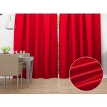 Biante Saténový závěs LUX-013 Červený 140x190 cm – Hledejceny.cz