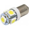 Autožárovka Rabel BA9S T4W T5W 5 smd 5050 bílá