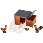 Teddies Kurník s výběhem plast s doplňky 25 x 16 x 9 cm – Zboží Mobilmania