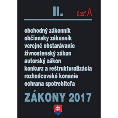 Zákony 2017 II. časť A – Zboží Mobilmania