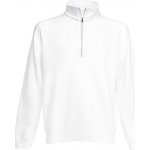 Fruit of the Loom mikina Premium ZIP NECK SWEAT WHITE – Hledejceny.cz