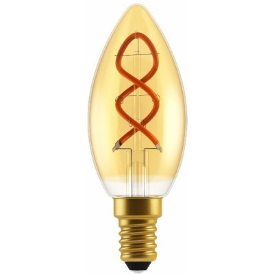 Nordlux LED žárovka Spiral Deco Candle E14 3W 2200K zlatá LED žárovky sklo 2080101458 – Zboží Živě