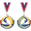 Sportovní medaile Akrylátová medaile Gymnastika hrazda Zlatá