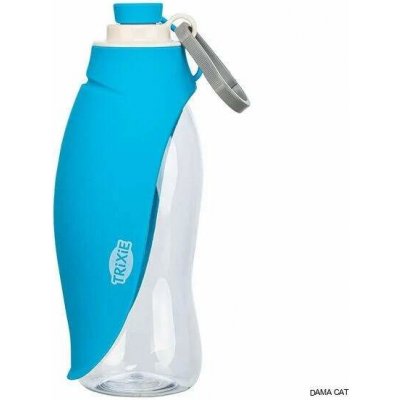 Trixie Lahev na vodu se sklopnou silikonovou miskou 0.55 l – Zboží Mobilmania