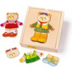 Bigjigs oblékací puzzle v krabičce Pan Medvěd – Zboží Mobilmania