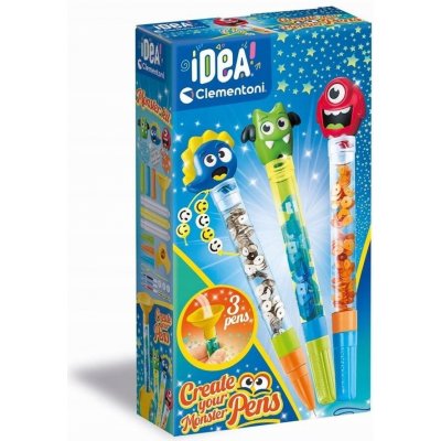CLEMENTONI IDEA Kreativní sada pro výrobu per Monster – Sleviste.cz
