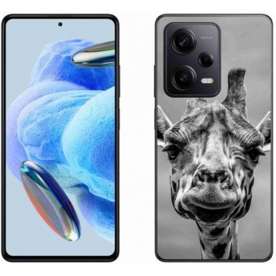 Pouzdro mmCase Gelové Xiaomi Redmi Note 12 Pro+ 5G - černobílá žirafa – Zboží Živě