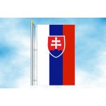 LIBEA, s.r.o. Slovenská vlajka 225×150 cm svisle Uchycení: Karabiny na delší straně – Hledejceny.cz