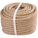 Prémiové jutové lano, přírodní, Ø 12 mm x 20 m – Hledejceny.cz