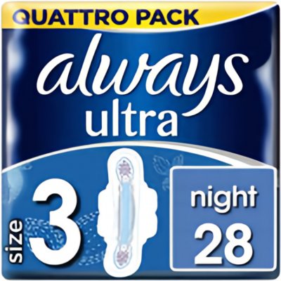 Always Ultra Night Quatro vložky 28 ks – Zbozi.Blesk.cz