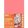 APLI barevný papír, A4, 170 g, fluo-růžový - 50 ks