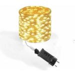 senzanakupy Venkovní mikro řetěz 25 m 250LED s časovačem teplá bílá – Hledejceny.cz